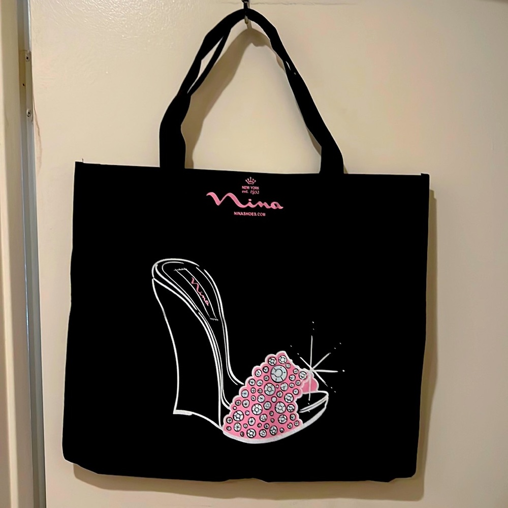 🔥NINA SHOE PINK HIGH HEEL TOTE BAG #BARBIECORE